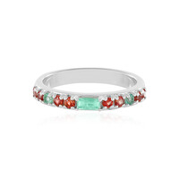 Anello in argento con Smeraldo Russo