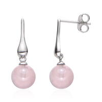 Orecchini in argento con Quarzo Rosa