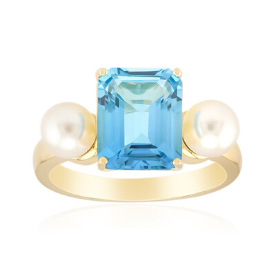 Anello in oro con Topazio Marambaia (Michelle Albala)