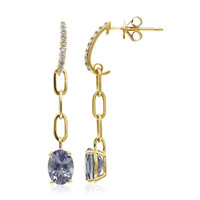 Orecchini in oro con Tanzanite (non riscaldata) (CIRARI)