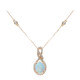 Collana in oro con Opale di Welo AAA (CIRARI)