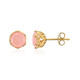 Orecchini in argento con Quarzo rosa pastello