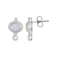 Orecchini in argento con Opale di Welo