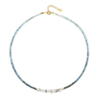 Collana in argento con Acquamarina Santa Maria
