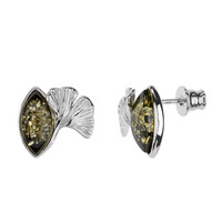 Orecchini in argento con Ambra Baltica