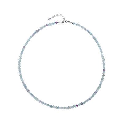 Collana in argento con Fluorite