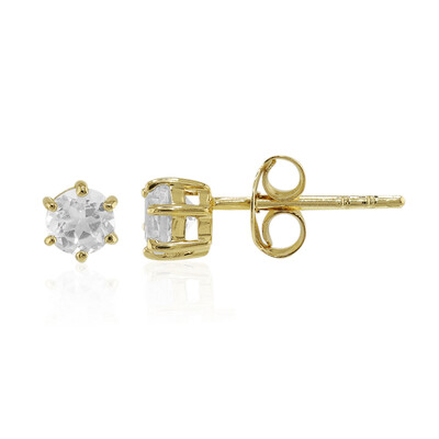 Orecchini in argento con Topazio Bianco