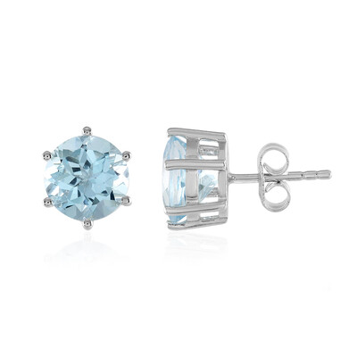 Orecchini in argento con Topazio Blu Cielo