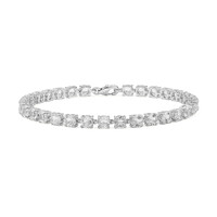 Bracciale in argento con Topazio Bianco