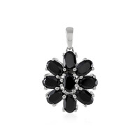 Ciondolo in argento con Spinello Nero