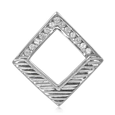 Ciondolo in argento con Topazio Bianco (MONOSONO COLLECTION)