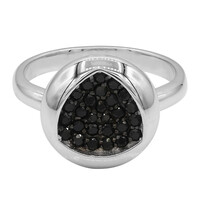 Anello in argento con Spinello Nero