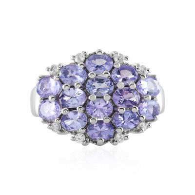 Anello in argento con Tanzanite