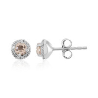 Orecchini in argento con Morganite