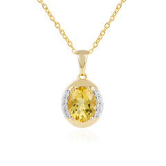 Collana in argento con Berillo Giallo