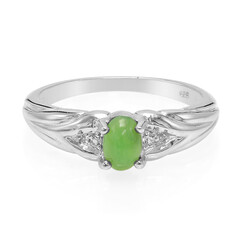 Anello in argento con Crisoprasio Imperiale
