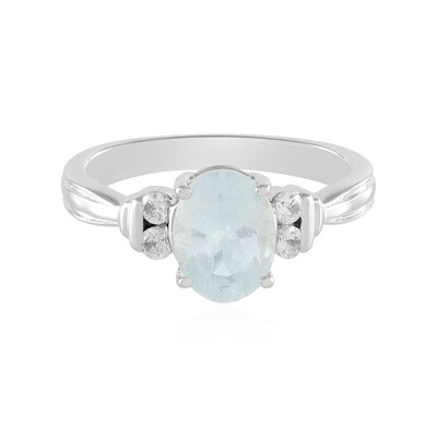 Anello in argento con Acquamarina Brasiliana
