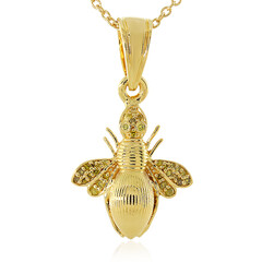Collana in argento con Diamante Giallo I3