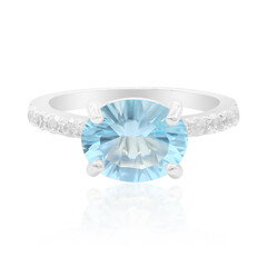 Anello in argento con Topazio Blu Cielo