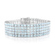 Bracciale in argento con Topazio Blu Cielo