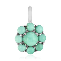 Ciondolo in argento con Turchese Verde New Lander