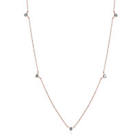 Collana in oro con Diamante Blu Cielo I2