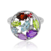 Anello in argento con Topazio Blu Cielo