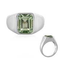 Anello in argento con Ametista Verde