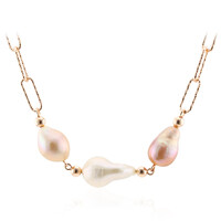 Collana in argento con Perla d'Acqua Dolce Bianca (TPC)