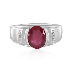Anello in argento con Rubino del Madagascar