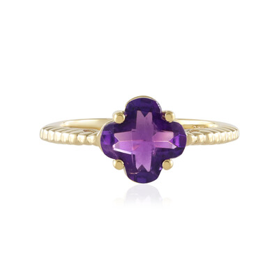 Anello in argento con Ametista Zambiana
