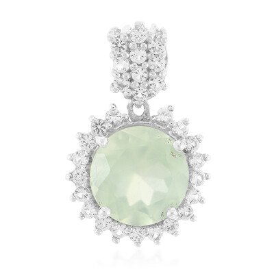Ciondolo in argento con Prehnite