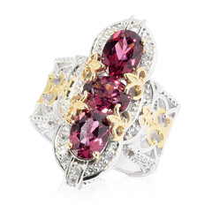Anello in argento con Granato Malawi (Dallas Prince Designs)