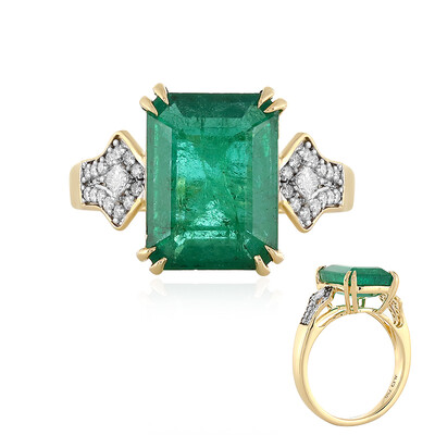 Anello in oro con Smeraldo Zambia AAA (D'vyere)