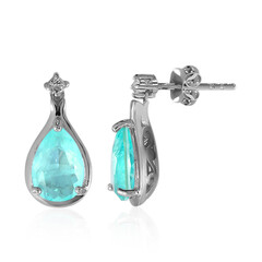 Orecchini in argento con Quarzo blu pastello