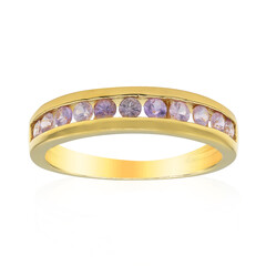 Anello in argento con Zaffiro Ceylon Porpora (non riscaldato)