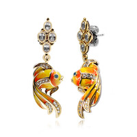 Orecchini in argento con Topazio Bianco (Dallas Prince Designs)