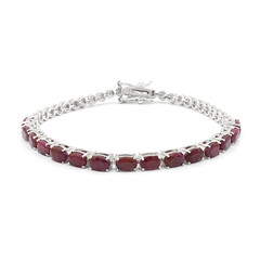 Bracciale in argento con Rubino