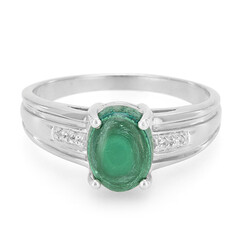 Anello in argento con Malachite