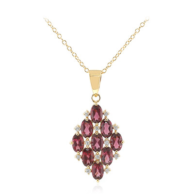 Collana in argento con Granato Malaya