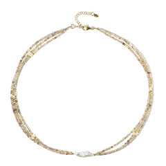 Collana in argento con Zircone Canarino (Riya)
