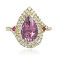 Anello in oro con Tormalina Neon del Congo (CIRARI)