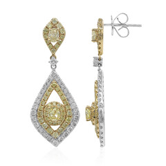 Orecchini in oro con Diamante Giallo SI2 (CIRARI)