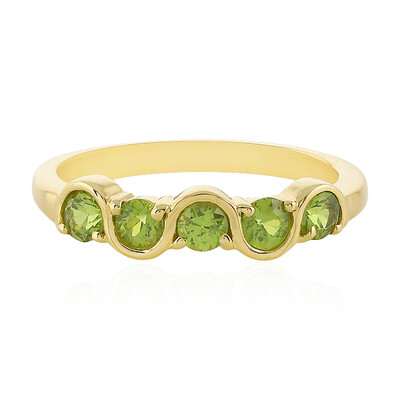 Anello in oro con Demantoide Russo (La Revelle)
