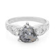 Anello in argento con Ossidiana Fiocco di Neve