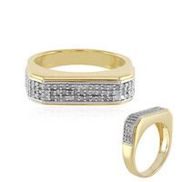 Anello in argento con Diamante I3 (J)