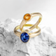 Anello in oro con Cianite del Nepal (CUSTODANA)