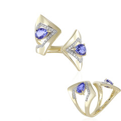 Anello in oro con Tanzanite AAA (de Melo)