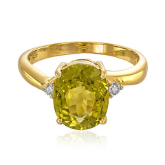 Anello in oro con Tormalina Cuprian