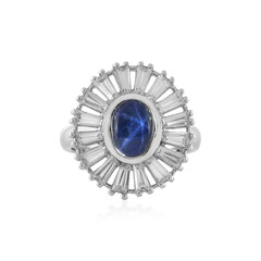 Anello in argento con Zaffiro Stellato Blu